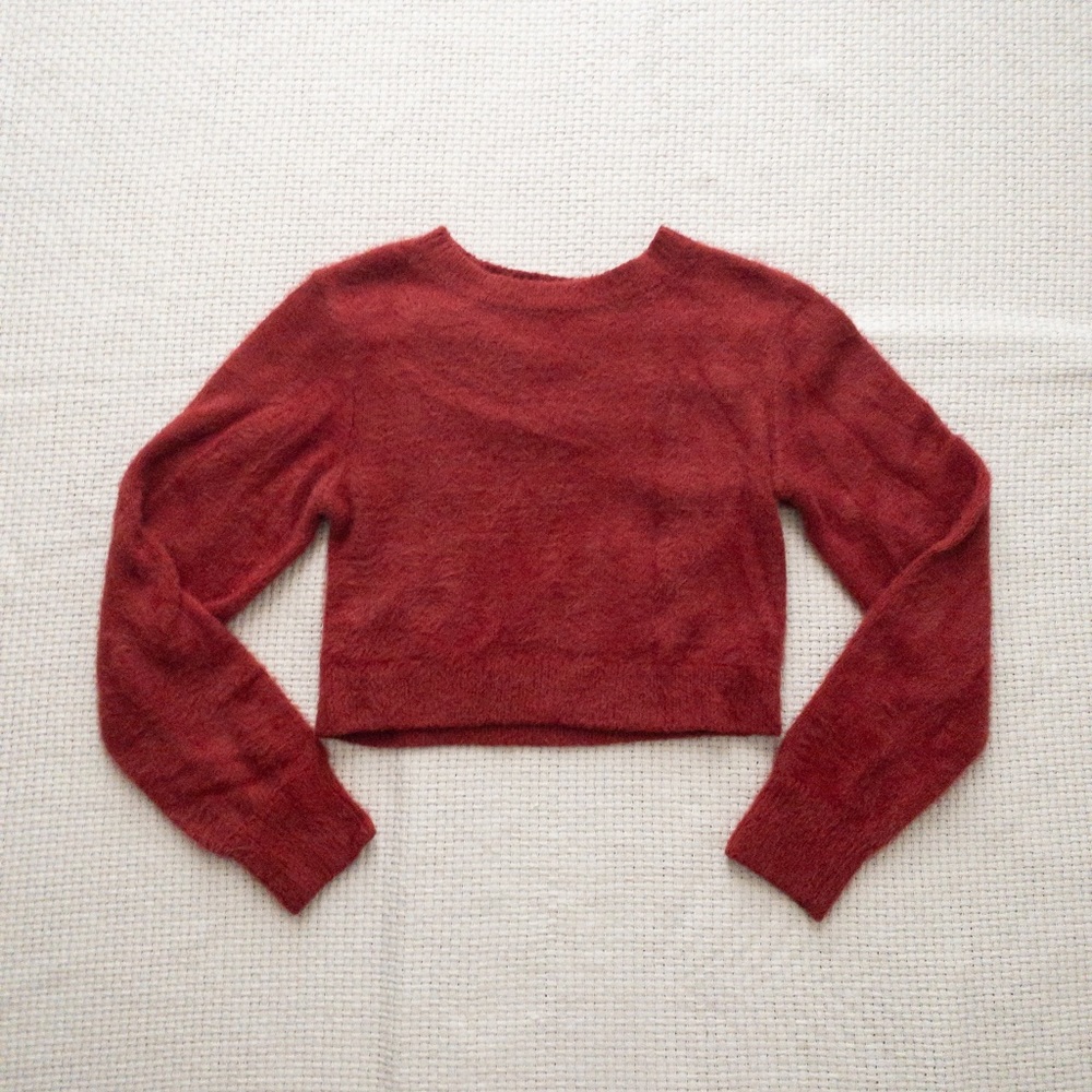 Urban Outfitters Cropped Red Sweater